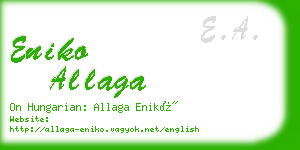 eniko allaga business card